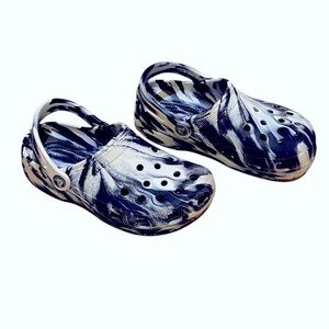 CROCS KIDS SIZE 3 Marble Black and White Brand New